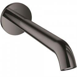 Εκροή (στόμιο) 22,1cm επίτοιχος τύπος από ορείχαλκο μπανιέρας, Hard Graphite, χρώμα: Γκρι επιφάνεια: Γυαλιστερή Στόμια (ρουξούνια)