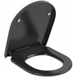 Κάλυμμα λεκάνης soft closing Wrapover Quick Release, Pure Black, χρώμα: Μαύρο Καλύμματα
