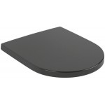 Κάλυμμα λεκάνης soft closing Wrapover Quick Release, Pure Black, χρώμα: Μαύρο Καλύμματα