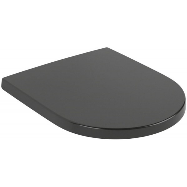 Κάλυμμα λεκάνης soft closing Wrapover Quick Release, Pure Black, χρώμα: Μαύρο Καλύμματα