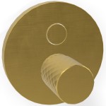 Μπαταρία ντουζιέρας εντοιχιζόμενη εξωτερικό μέρος 2 εξόδων αναμεικτική από ορείχαλκο με πλακέτα με λαβή X, Push-Button, Brushed Gold, χρώμα: Χρυσό επιφάνεια: Βουρτσισμένη Εντοιχιζόμενες εξωτερικό μέρος