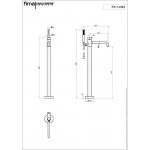 Μπαταρία μπανιέρας επιδαπέδια εξωτερικό μέρος από ορείχαλκο με τηλέφωνο & σπιράλ 1,5m, Brushed Nickel, χρώμα: Χρωμέ επιφάνεια: Βουρτσισμένη Επιδαπέδιες