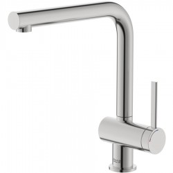 Kitchen tap Deck-mounted material: Brass Cold Start, color: Chrome surface: Brushed Deck-mounted