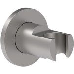 Στήριγμα ντους σταθερό από ορείχαλκο Round, Stainless Steel Finish, χρώμα: Χρωμέ επιφάνεια: Βουρτσισμένη Στηρίγματα ντους Στήριγμα ντους σταθερό από ορείχαλκο Round, Stainless Steel Finish, χρώμα: Χρωμέ επιφάνεια: Βουρτσισμένη Στηρίγματα ντους