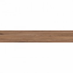 Edging (Listello) 20x120 Italy 1st choice rettificato Canneté, hue: Brown Tile Liners (Listello)-Decore