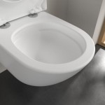Σετ Λεκάνη επίτοιχη (κρεμαστή) υψηλής πίεσης + Κάλυμμα soft closing Rimless Wrapover κρυφή στήριξη Stone White 56x37 επιφάνεια: Ματ, χρώμα: Λευκό Επίτοιχες ΥΠ