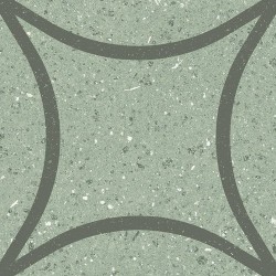 Patchwork tile 20x20 Italy, shape: Square 1st choice surface: Matt Astro, hue: Green Patchworks