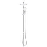 Shower slider rail with head material: Brass With diverter 92cm, 25x25cm, color: Chrome surface: Glossy Shower rails with head Shower slider rail with head material: Brass With diverter 92cm, 25x25cm, color: Chrome surface: Glossy Shower rails with head