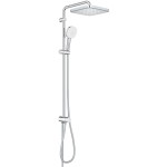 Shower slider rail with head material: Brass With diverter 92cm, 25x25cm, color: Chrome surface: Glossy Shower rails with head Shower slider rail with head material: Brass With diverter 92cm, 25x25cm, color: Chrome surface: Glossy Shower rails with head