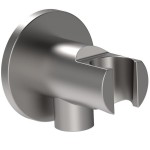 Shower holder Fixed With Outlet elbow material: Brass, color: Chrome surface: Brushed