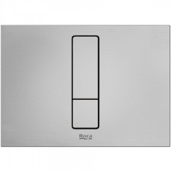 Flush wall plates for concealed cistern Actuation dual flush valve material: Inox, color: Chrome surface: Brushed Flush plates