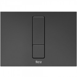Flush wall plates for concealed cistern Actuation dual flush valve material: ABS, color: Black surface: Brushed Flush plates