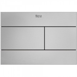 Πλακέτα εντοιχιζόμενου καζανακίου PS2, stainless steel από inox διπλής ενέργειας μηχανικά με ντίζα, χρώμα: Χρωμέ επιφάνεια: Βουρτσισμένη Πλακέτες