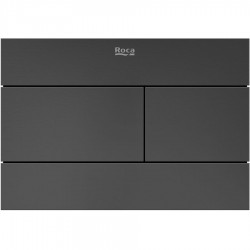 Flush wall plates for concealed cistern Actuation dual flush valve material: ABS, color: Black surface: Brushed Flush plates
