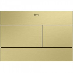 Flush wall plates for concealed cistern Actuation dual flush valve material: ABS, color: Gold surface: Brushed Flush plates