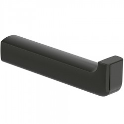 Paper holder vertical to the wall material: Brass, color: Black surface: Glossy Toilet paper holders