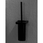 Brush (broom) material: Brass Wall-mounted, color: Black surface: Glossy Toilet brush holders Brush (broom) material: Brass Wall-mounted, color: Black surface: Glossy Toilet brush holders