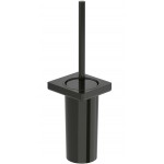 Brush (broom) material: Brass Wall-mounted, color: Black surface: Glossy Toilet brush holders Brush (broom) material: Brass Wall-mounted, color: Black surface: Glossy Toilet brush holders