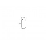 Mirror, shape: Capsule 45x90 material: Crystal, color: No color Mirrors Mirror, shape: Capsule 45x90 material: Crystal, color: No color Mirrors