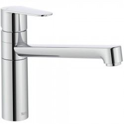 Kitchen tap Deck-mounted material: Brass, color: Chrome surface: Glossy Deck-mounted