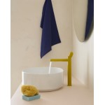 Wash basin tap Deck-mounted for free-standing washbasin material: Brass mixer Without waste, color: Yellow surface: Glossy Deck-mounted