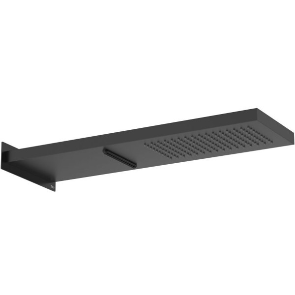Shower head Wall-mounted 53,7x16,5 material: Brass, style: 2 sprays, color: Black surface: Matt Overhead showers Shower head Wall-mounted 53,7x16,5 material: Brass, style: 2 sprays, color: Black surface: Matt Overhead showers