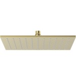 Shower head Wall-mounted / Ceiling-mounted 30x30 material: Brass, style: 1 spray, color: Gold surface: Brushed Overhead showers Shower head Wall-mounted / Ceiling-mounted 30x30 material: Brass, style: 1 spray, color: Gold surface: Brushed Overhead showers