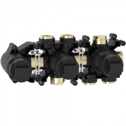 Μπαταρία ντουζιέρας εντοιχιζόμενη εσωτερικό μέρος 3 εξόδων 3 οπών, θερμοστατική Εντοιχιζόμενες εσωτερικό μέρος