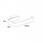 Paper holder no cover material: Brass, color: Chrome surface: Brushed Toilet paper holders Paper holder no cover material: Brass, color: Chrome surface: Brushed Toilet paper holders
