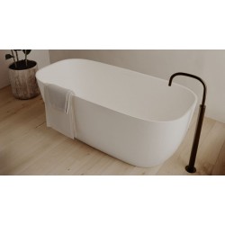 Bathtub Free standing/ Built-in 170x80 material: Synthetic surface: Matt, color: White no grab bars