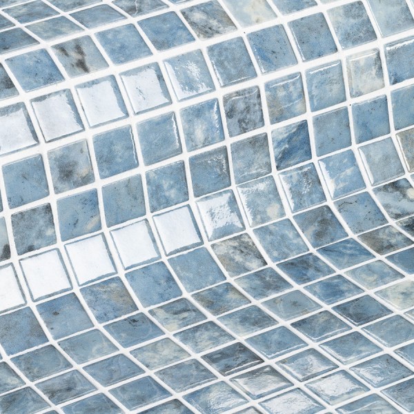 Pool mosaic 2,5x2,5 Spain, shape: Square 1st choice, hue: Blue Mosaics for pool