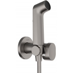 Bidet system Fixed temperature Ecosmart material: Brass, color: Dark Grey surface: Brushed Exposed bidet hand shower systems
