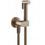 Bidet system Fixed temperature material: Brass, color: Bronze surface: Brushed Exposed bidet hand shower systems