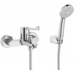 Μπαταρία μπανιέρας ΑΜΕΑ με τηλέφωνο, σπιράλ & στήριγμα, χρώμα: Χρωμέ από ορείχαλκο Μπαταρίες μπανιέρας ΑΜΕΑ