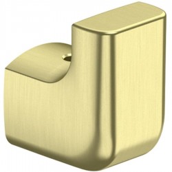 Hook Flat wall mounted material: Brass single, color: Gold surface: Brushed Hooks