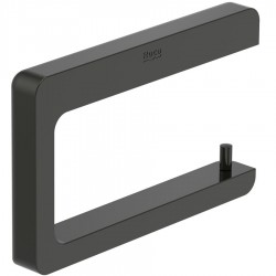 Paper holder no cover material: Brass, color: Black surface: Glossy Toilet paper holders