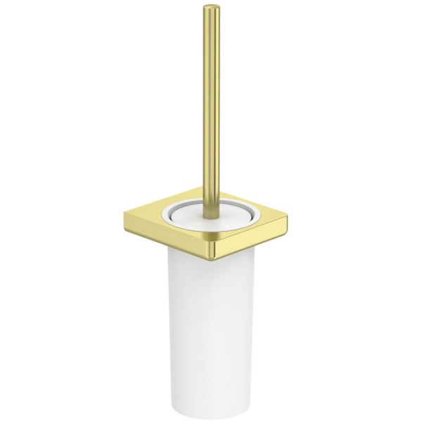Brush (broom) material: Brass Wall-mounted, color: Gold surface: Brushed Toilet brush holders Brush (broom) material: Brass Wall-mounted, color: Gold surface: Brushed Toilet brush holders