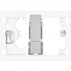 Installation frame for flush mounting material: Inox/Zamac, color: Chrome surface: Brushed Parts