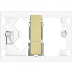 Installation frame for flush mounting material: ABS, color: Gold surface: Brushed Parts