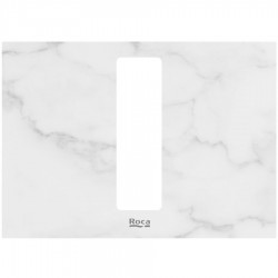 Cover for toilet flush plate material: Ceramic, color: White/Grey surface: Matt Parts