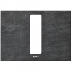 Cover for toilet flush plate material: Shale, color: Dark Grey surface: Matt Parts