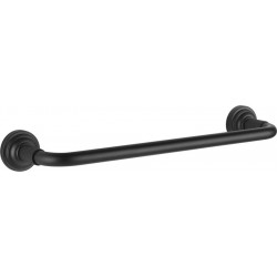 Πετσετοθήκη 30cm Matte Black σταθερή από ορείχαλκο μονή, χρώμα: Μαύρο επιφάνεια: Ματ Πετσετοθήκες