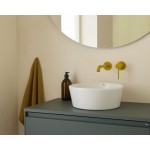Washbasin Free standing 35x35x13 material: Porcelain Without hole Without overflow, color: White surface: Glossy Free standing