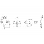 Special needs shower mixer, color: Chrome material: Brass Special needs shower mixer, color: Chrome material: Brass