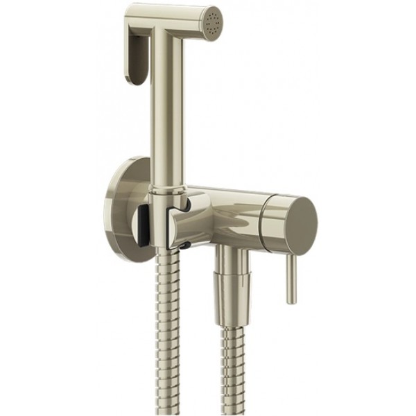Bidet system external part Mixing material: Brass, color: Chrome surface: Glossy Wall-mounted bidet hand shower systems Bidet system external part Mixing material: Brass, color: Chrome surface: Glossy Wall-mounted bidet hand shower systems