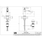 Bidet mixer material: Brass, color: Chrome surface: Glossy Deck-mounted