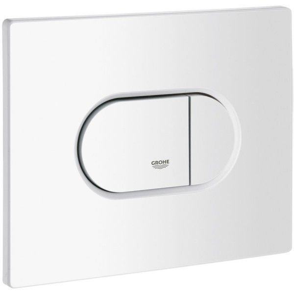 Flush wall plates for concealed cistern Actuation dual flush valve material: ABS, color: White surface: Glossy