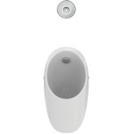 Ουρητήριο 31,5x30x64 επίτοιχο Με εντοιχιζόμενη βαλβίδα, χρώμα: Λευκό Επίτοιχα