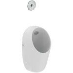 Ουρητήριο 31,5x30x64 επίτοιχο Με εντοιχιζόμενη βαλβίδα, χρώμα: Λευκό Επίτοιχα