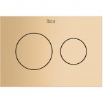 Πλακέτα εντοιχιζόμενου καζανακίου PS3 Rose Gold από ABS διπλής ενέργειας μηχανικά με ντίζα, χρώμα: Ροζ Χρυσό επιφάνεια: Γυαλιστερή Πλακέτες